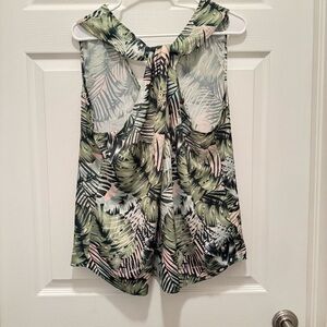 Ava & Aiden Floral Shirt Ladies L Polyester Light Comfy Spring Summer